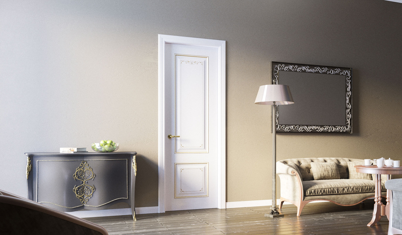 Межкомнатная дверь серия "Камея" модель ЛЧ13, эмаль — изображение 2