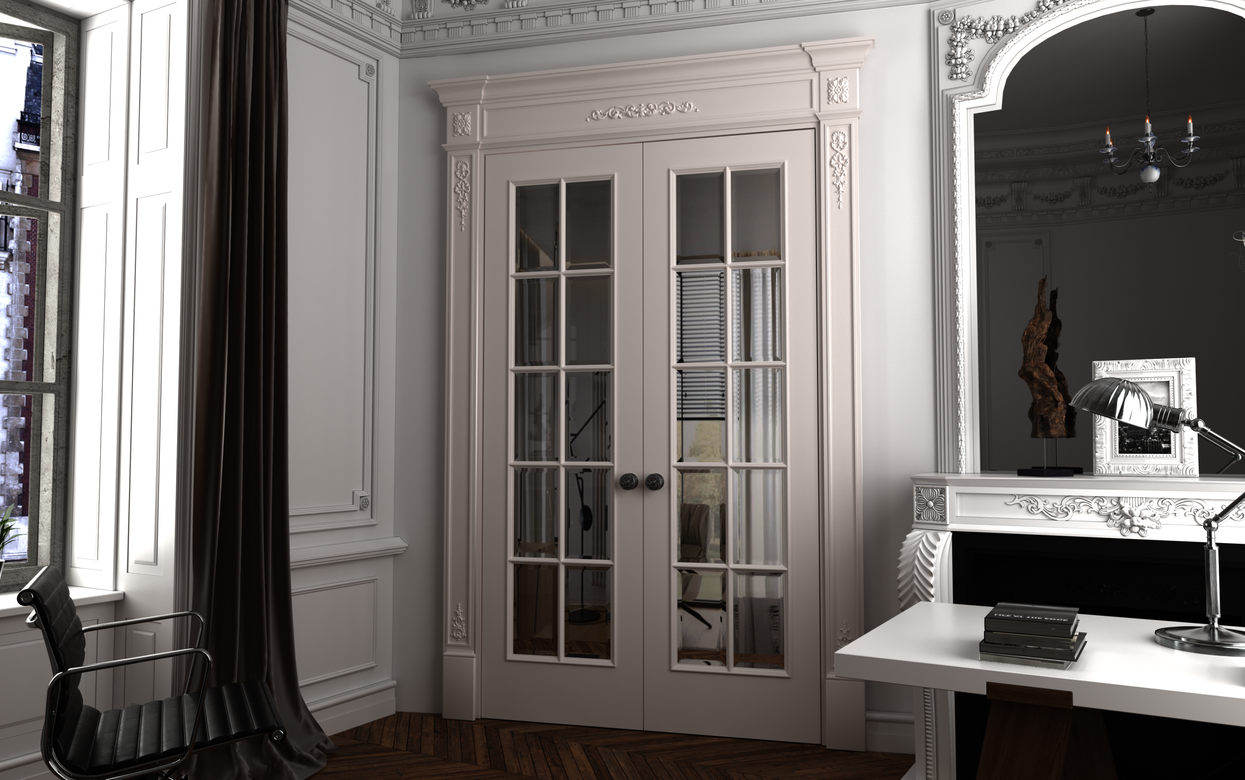 Межкомнатная дверь серии "Nostalgia". Модель N 04-F — изображение 3