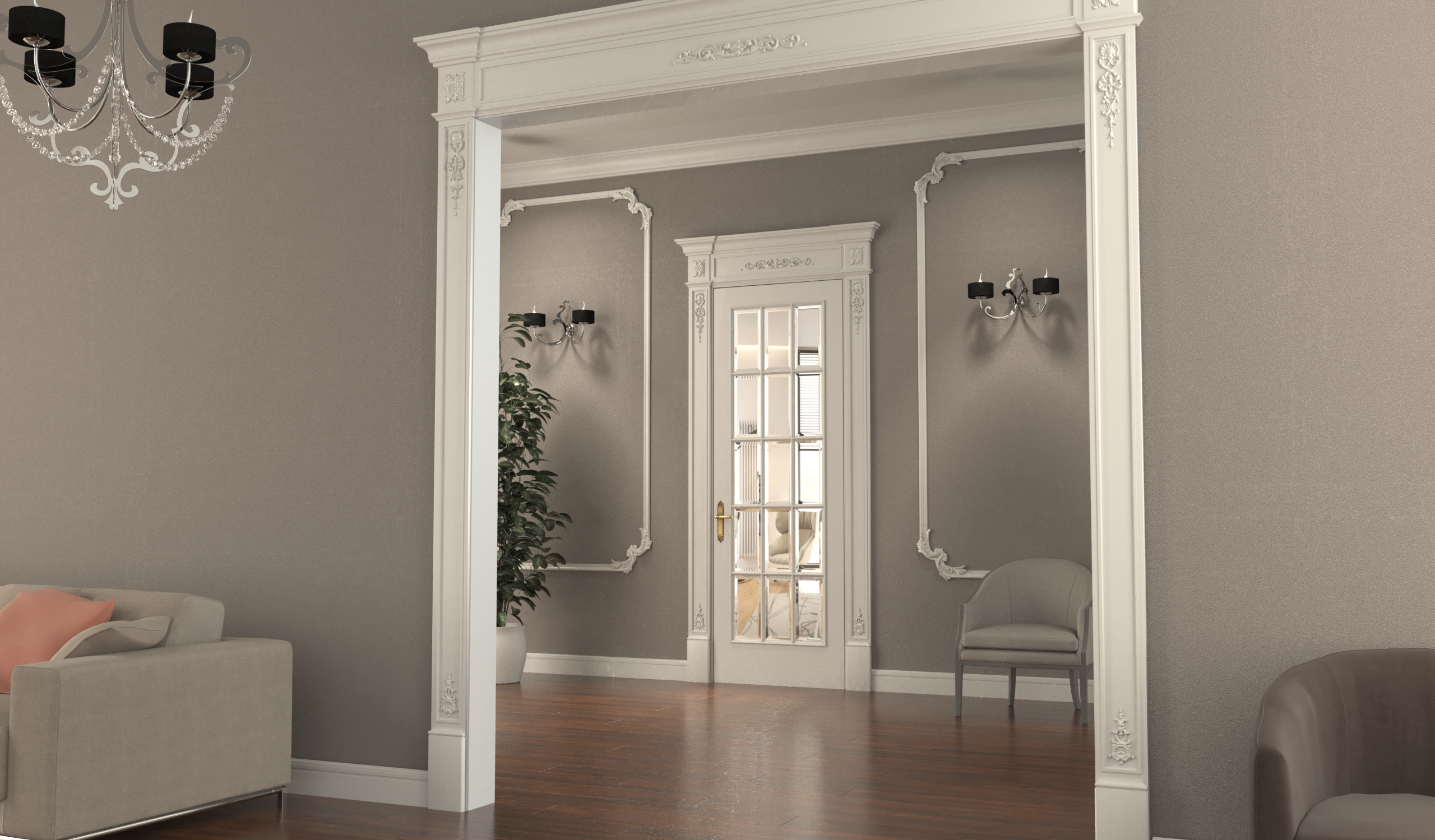 Межкомнатная дверь серии "Nostalgia". Модель N 04-F — изображение 4